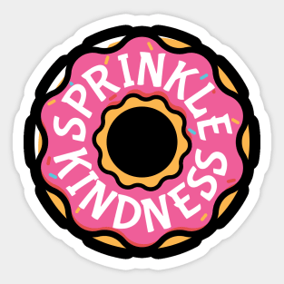 Sprinkle Kindness Strawberry Donut Sticker